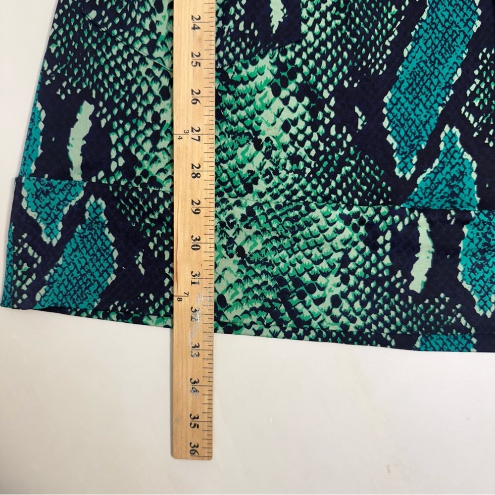 Diane Von Furstenberg Silk Snake Print Sleeveless Dress Size 10 - Picture 6 of 10